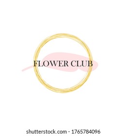 
Logotype in Scandinavian style. Cute drawing on a white background. modern packaging design and brand names