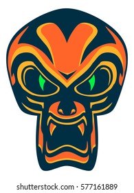 Logotype Scream Mask skull logo colour