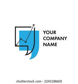 Logotype with speech bubbles, that reminds commas. Good logo for consultant, coach, businessman, analyst or someone who works with sales. Increasing, dialogue, conversation