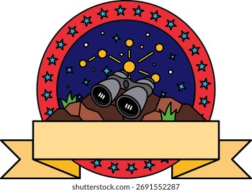 Logo eines Sterns und eines Fernglases