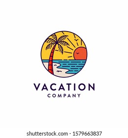 Logotype Summer Beach Logo Template