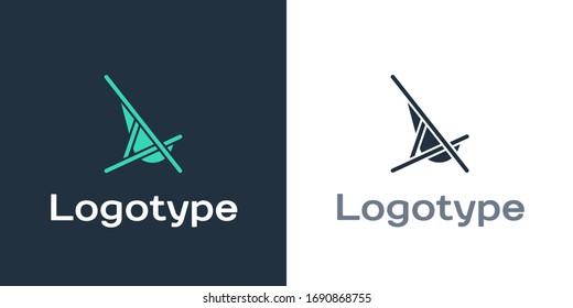 Logotipo Icono Sombreado aislado en fondo blanco. Elemento de plantilla de diseño del logotipo. Ilustración vectorial
