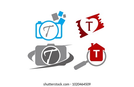 Logotype T Modern Template Set