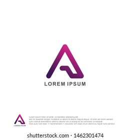 a logotype template with gradient colour