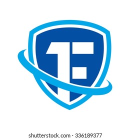 logotype template. letter mark logo vector. letter F.