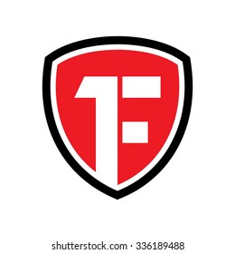 logotype template. letter mark logo vector. letter F.
