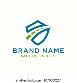 Logotype transportation template