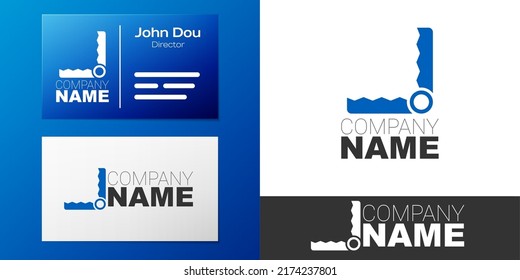Logotype Trap hunting icon isolated on white background. Logo design template element. Vector