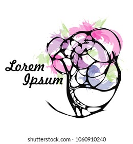 Logotype of a tree, emblem, icon, design. Isolated on white background, vector illustration