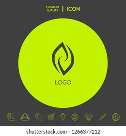 Logotype - two hemispheres of the brain, two leaves, two spirals, fire tongues - a symbol of interaction, psychological assistance and support.