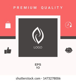 Logotype - two hemispheres of the brain, two leaves, two spirals, fire tongues - a symbol of interaction, psychological assistance and support.