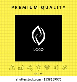 Logotype - two hemispheres of the brain, two leaves, two spirals, fire tongues - a symbol of interaction, psychological assistance and support.