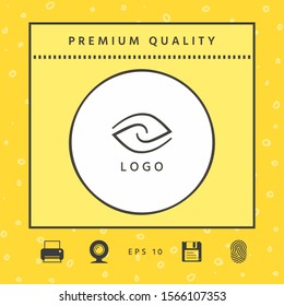 Logotype - two hemispheres of the brain, two leaves, two spirals, an eye with a pupil - a symbol of interaction, vision, clarity.