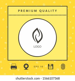 Logotype - two hemispheres of the brain, two leaves, two spirals, fire tongues - a symbol of interaction, psychological assistance and support.