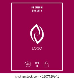 Logotype - two hemispheres of the brain, two leaves, two spirals, fire tongues - a symbol of interaction, psychological assistance and support.