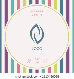 Logotype - two hemispheres of the brain, two leaves, two spirals, fire tongues - a symbol of interaction, psychological assistance and support.
