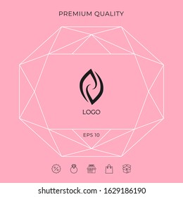 Logotype - two hemispheres of the brain, two leaves, two spirals, fire tongues - a symbol of interaction, psychological assistance and support.