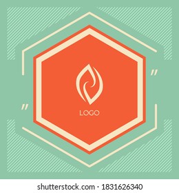 Logotype - two hemispheres of the brain, two leaves, two spirals, fire tongues - a symbol of interaction, psychological assistance and support.