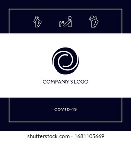 Logotype - two spirals in a circle - a flower bud, camera aperture - a symbol of interaction, growth, development, enlightenment, beauty and wisdom.
