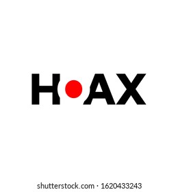 a logotype or typography about hoax, fake news icon, hoax icon
