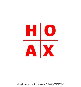 a logotype or typography about hoax, fake news icon, hoax icon