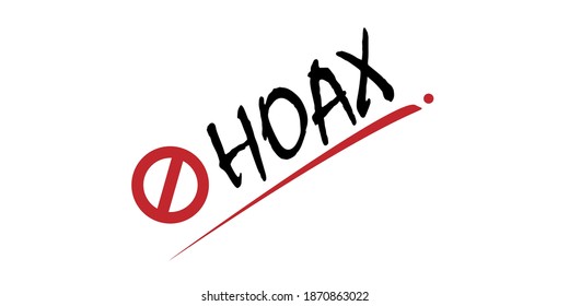 a logotype or typography about hoax, fake news icon, hoax icon