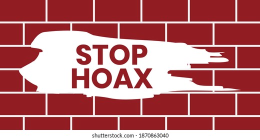 a logotype or typography about hoax, fake news icon, hoax icon,bricks