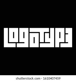 Logotype in Typography custom hand lettering apparel t-shirt print design, typographic composition phrase quote poster