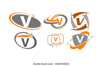 Logotype V Modern Template Set