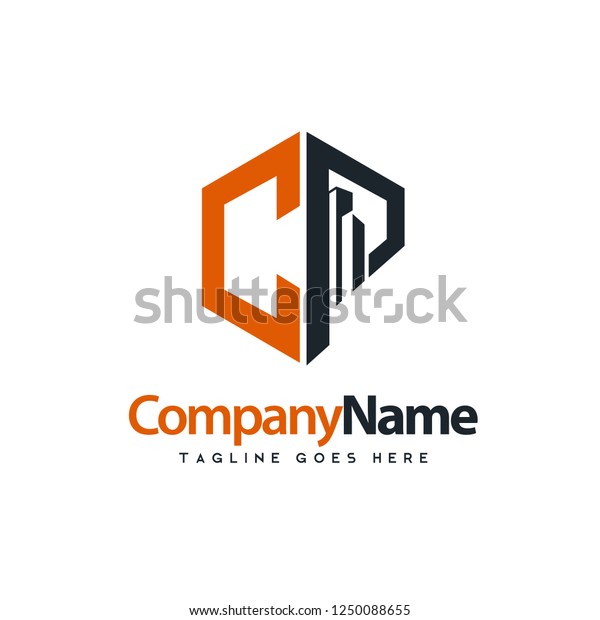 Logotype Vector Design Industry Modern Logos Stock Vector