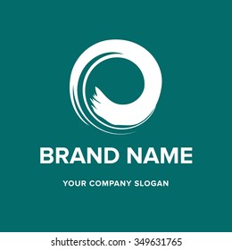 Logotype vector illustration template. Creative symbol for company identity, advertising, poster, banner, web and flyer. 