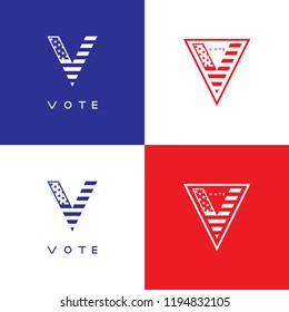 Logotype vote on a white background