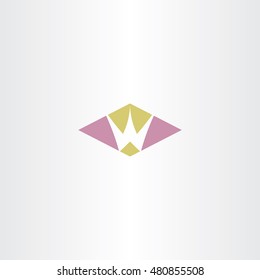 logotype w letter vector symbol design 
