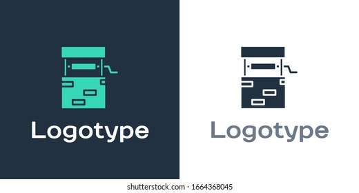 Logotype Well icon isolated on white background. Logo design template element. Vector Illustration