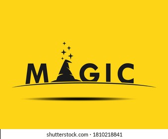Logotype wizard ’Magic Logo Concept with magician hat