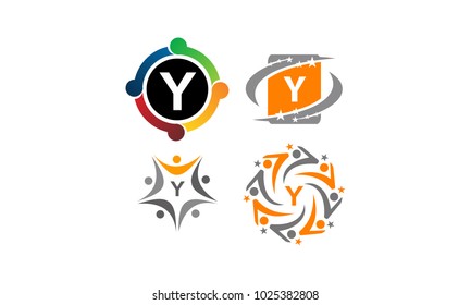 Logotype Y Modern Template Set