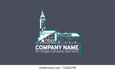 Logotype for Your Company Name. Vector illustration. Presentation on business cards.