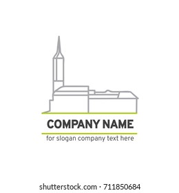Logotype for Your Company Name. Vector illustration. Presentation on business cards.