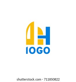 Logotype for Your Company Name. Vector illustration. Presentation on business cards.