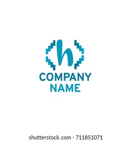 Logotype for Your Company Name. Vector illustration. Presentation on business cards.