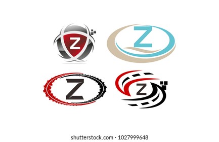 Logotype Z Modern Template Set