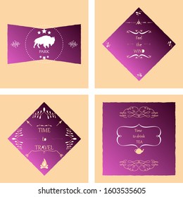 Logotypes set . Decoration stamp . Emblem