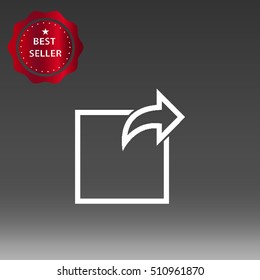 Logout Button Vector Icon Illustration