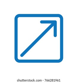 Logout or Exit Icon with Arrow w Box showing Leaving a Site