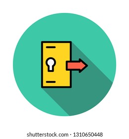 logout   exit   right  