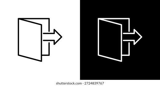 Abmeldesymbol schwarz-weiß