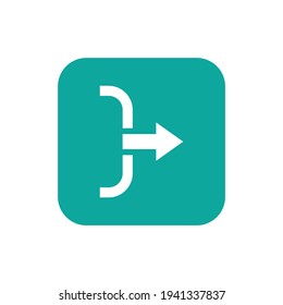 Logout icon design. vector illustration