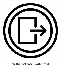 Elemento Ícone De Logout Para Design