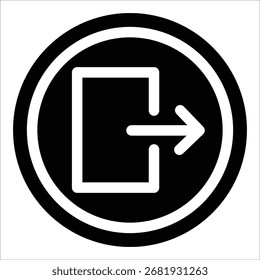 Logout Icon Element For Design
