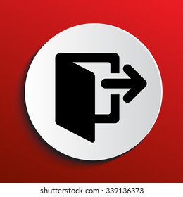 Logout icon eps 10